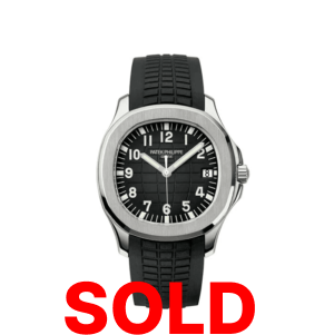 A black and silver watch with the words " sold ".
